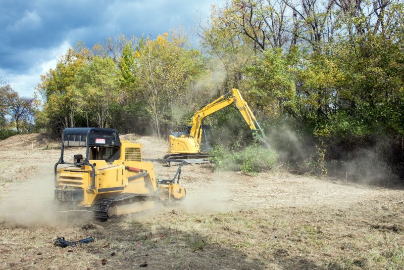 Bulldozer Clearing Land