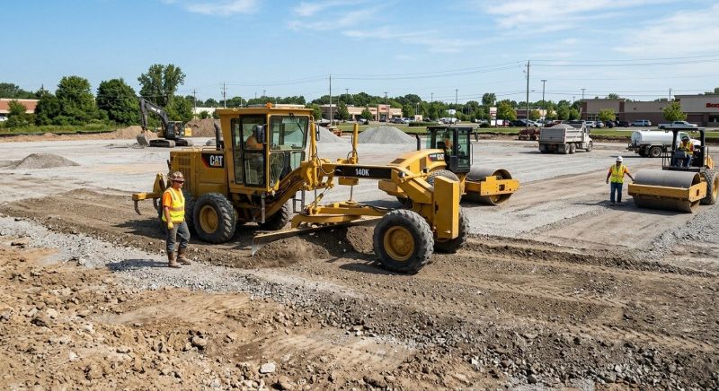 Parking Lot Excavation in Cleveland, TN